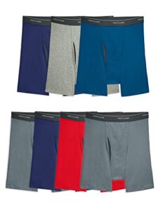 fruit of the loom men's coolzone boxer briefs, 7 pack - assorted colors, medium