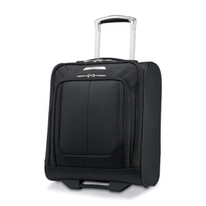 samsonite solyte dlx softside luggage, midnight black, underseater