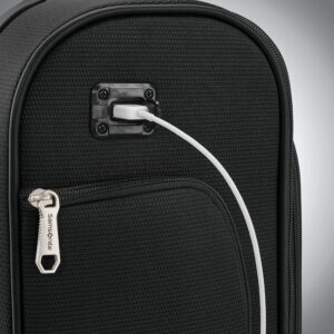 Samsonite Solyte DLX Softside Luggage, Midnight Black, Underseater