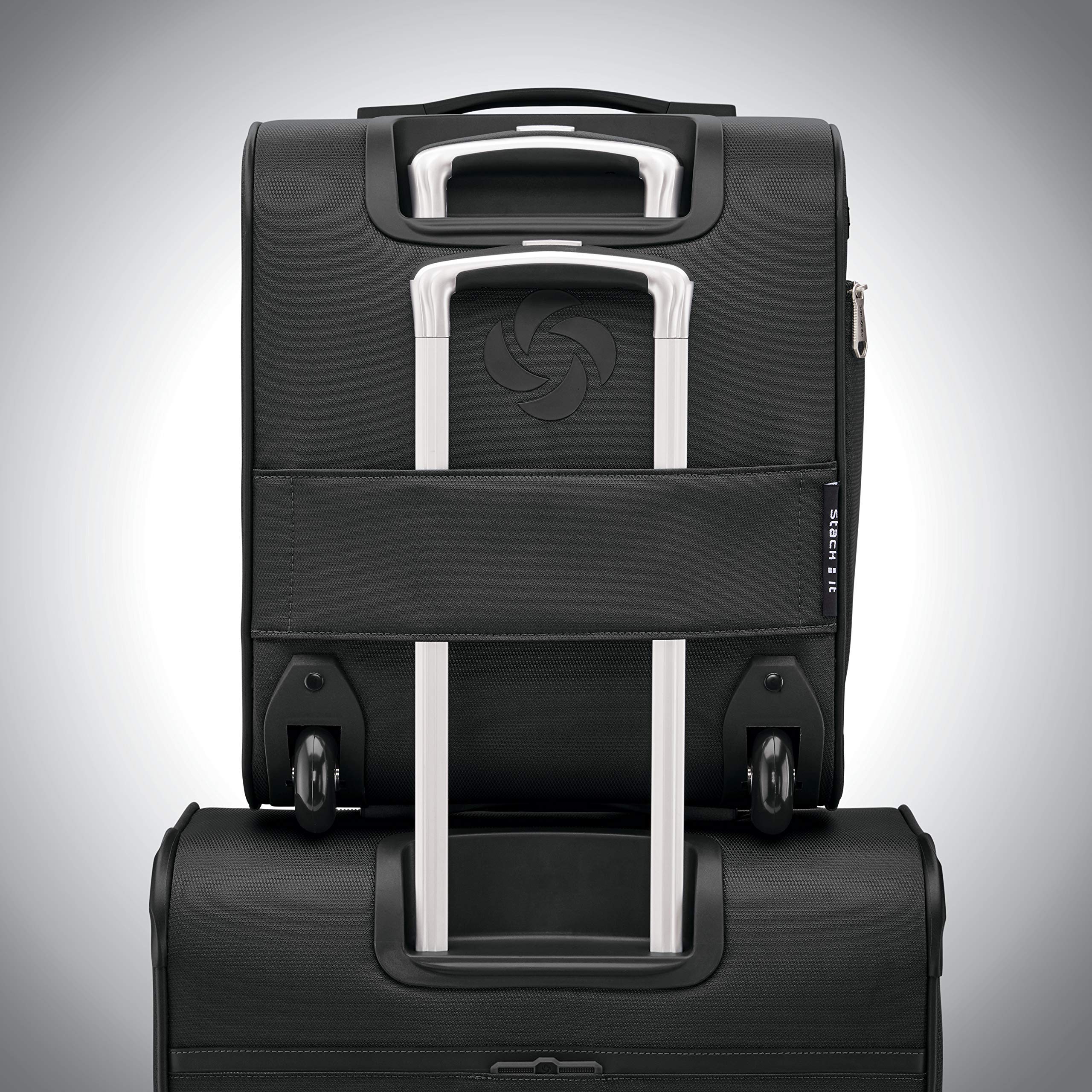 Samsonite Solyte DLX Softside Luggage, Midnight Black, Underseater