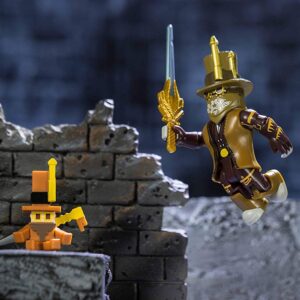 Roblox Action Collection - Steampunk, Simoon68 Golden God + chillthrill709 Two Figure Bundle [Includes 2 Exclusive Virtual Items]