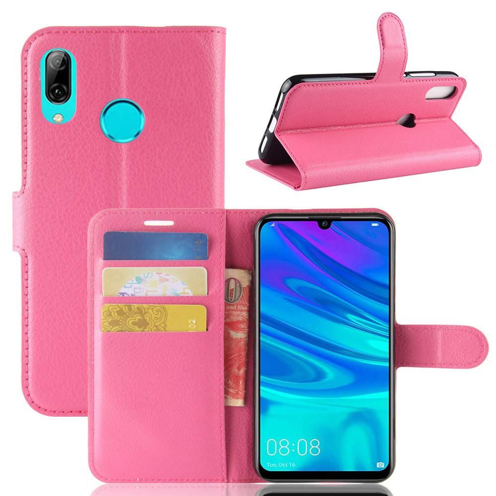 Aidinar Case for Samsung Galaxy A40 Case, Stand Feature Flip Wallet Cover/with Credit Card Slots/Magnetic Closure Cover, for Samsung Galaxy A40 Phone Protective Case(Rose)