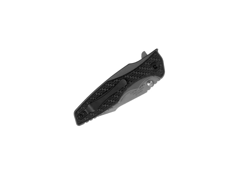 Zero Tolerance Hinderer CF Pocketknife; 3.5-Inch Blade of 20CV Stainless Steel; Titanium Handle with Glow-in-The-Dark Carbon Fiber Overlay, Frame Lock, Made in The USA (0393GLCF)