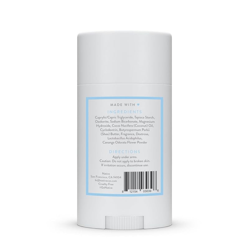 Native Deodorant Contains Naturally Derived Ingredients, 72 Hour Odor Control | Deodorant for Women and Men, Aluminum Free with Baking Soda, Coconut Oil and Shea Butter | Powder & Cotton