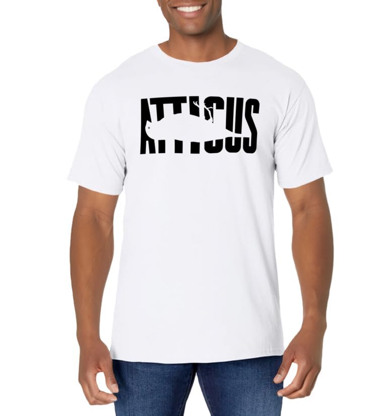 ATTICUS Punchout T Shirt (Black Print)