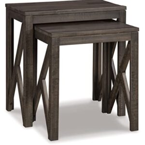 Signature Design by Ashley Emerdale Rustic Nesting Accent Table Set, Brown