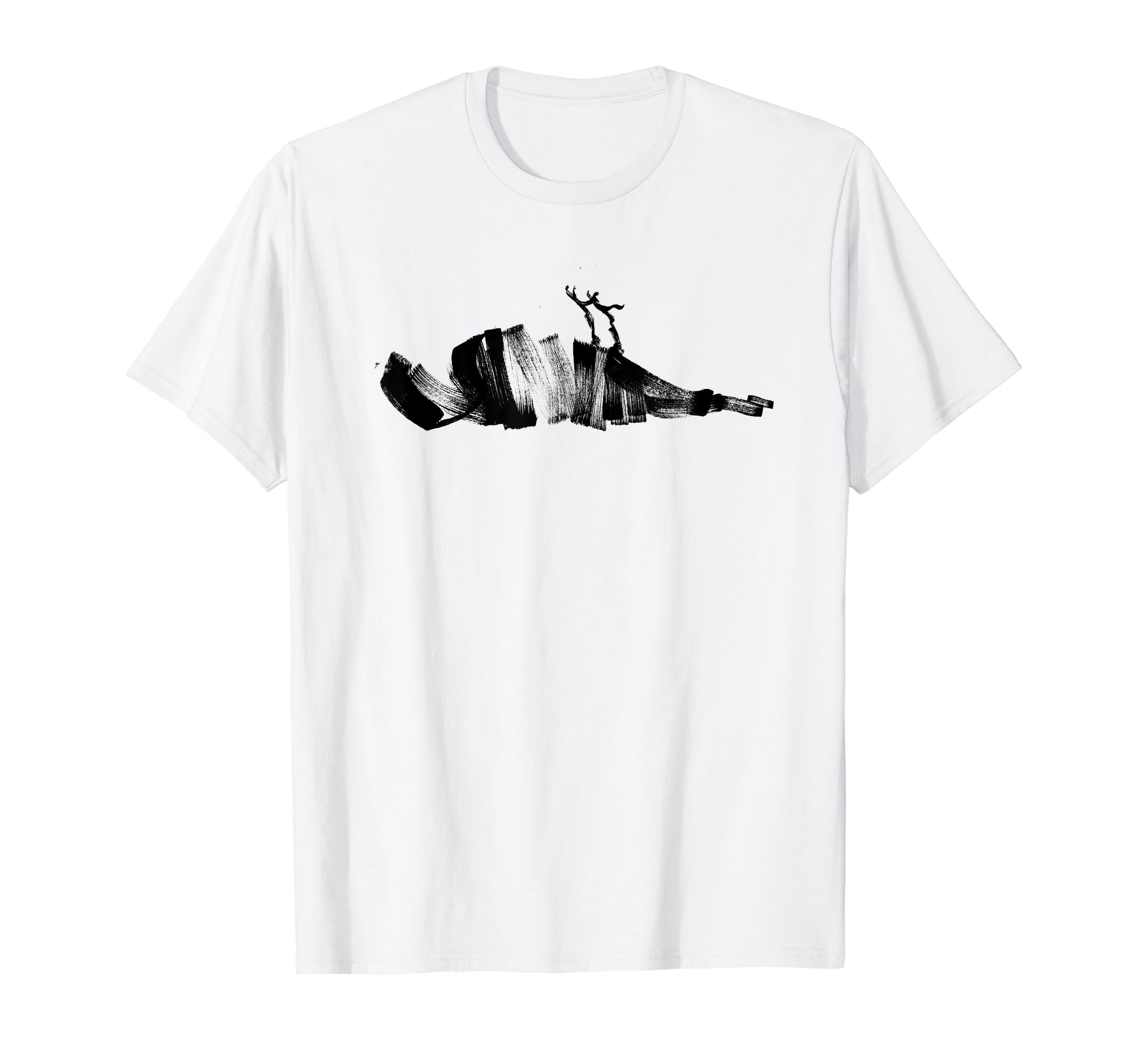 ATTICUS Brush Bird T Shirt (Black Print)