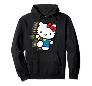 hello kitty rainbow pullover hoodie