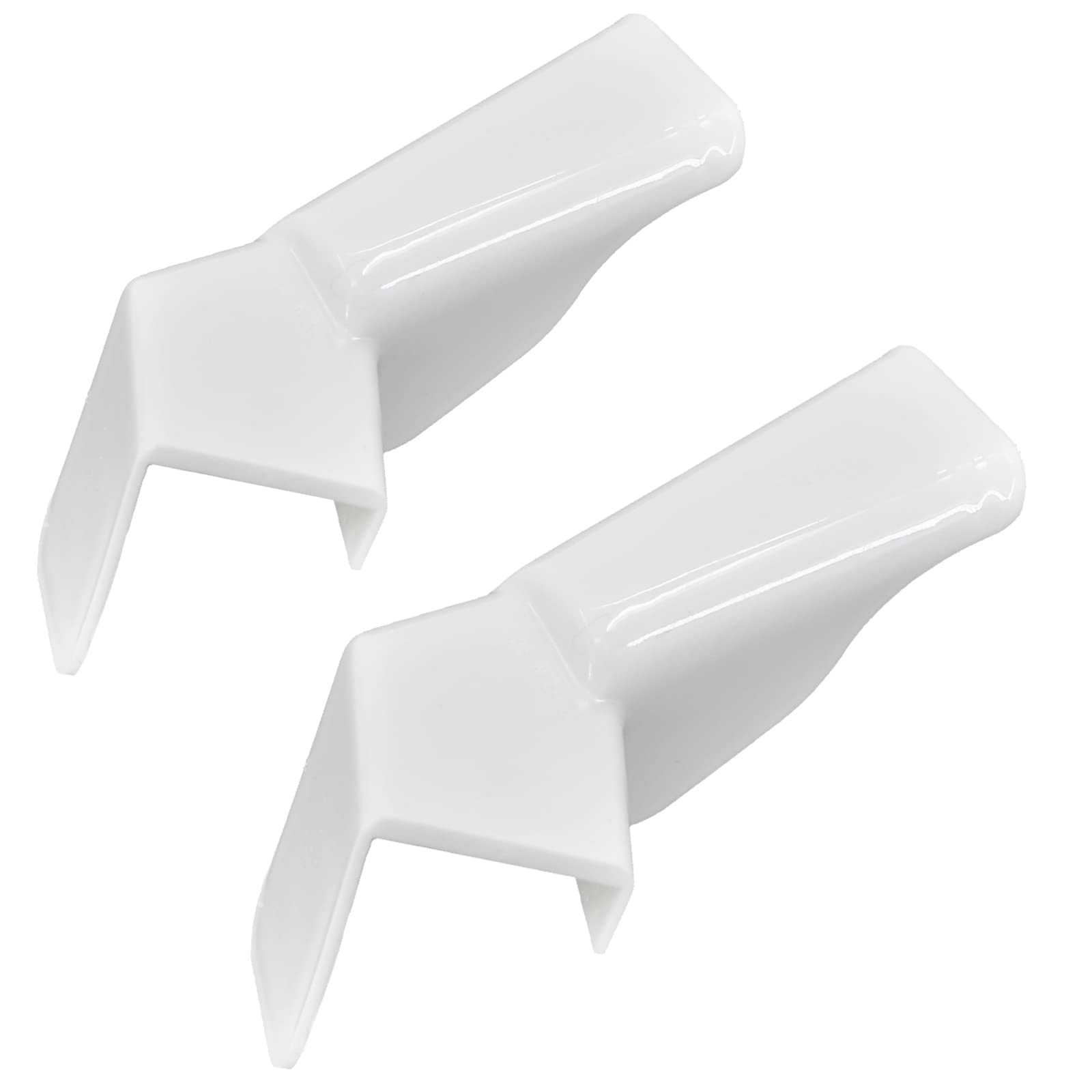 RV Gutter Spouts, White Rain Gutter Extensions to Protect The Top of RV in Rainy Days, Reduce Dirt and Black Streaks on Your RV（4 Left & 4 Right）