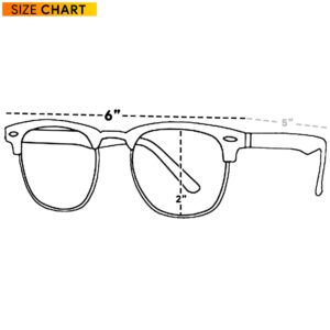 Skeleteen Clear Lens Costume Glasses - Non Prescription Horn Rimmed Fake Club Eyeglasses for Adults and Children