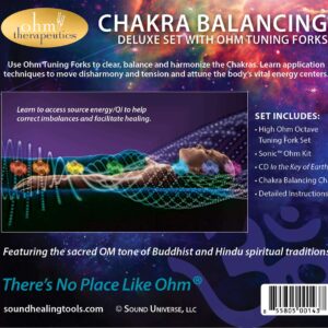 CHAKRA BALANCING with SOUND Multiple Octave Ohm Tuning Fork Set for Energy Practitioners & Sound Therapy (272.2 + 544.4 + 1088.8 hz)