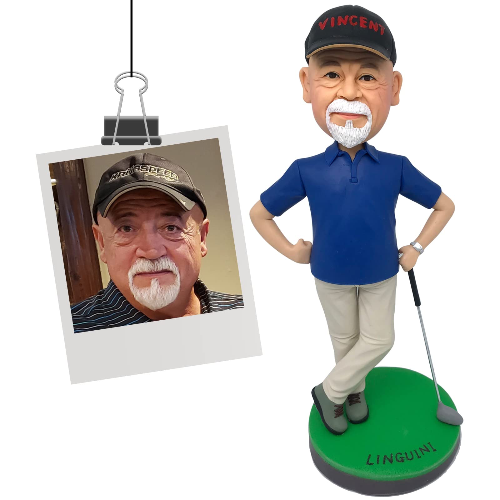 Custom Bobblehead for Father's Day from Photos Personalized Birthday Sculpture for Him