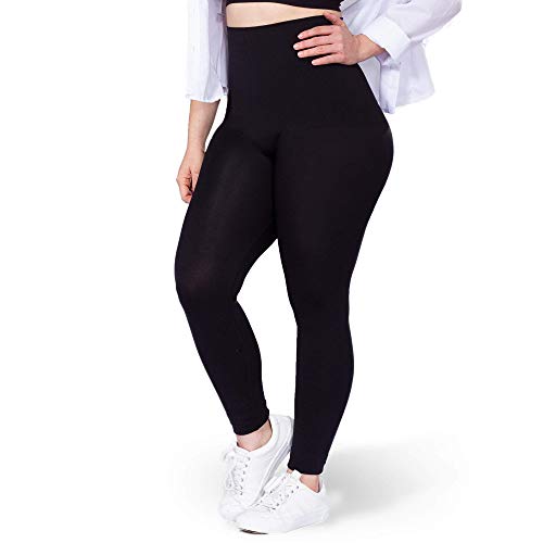 SHAPERMINT Compression Leggings for Women - Tummy Control Leggings for Women - Black Leggings Women - Womens Leggings - High Waisted Leggings - Black Leggings Tummy Control, X-Large