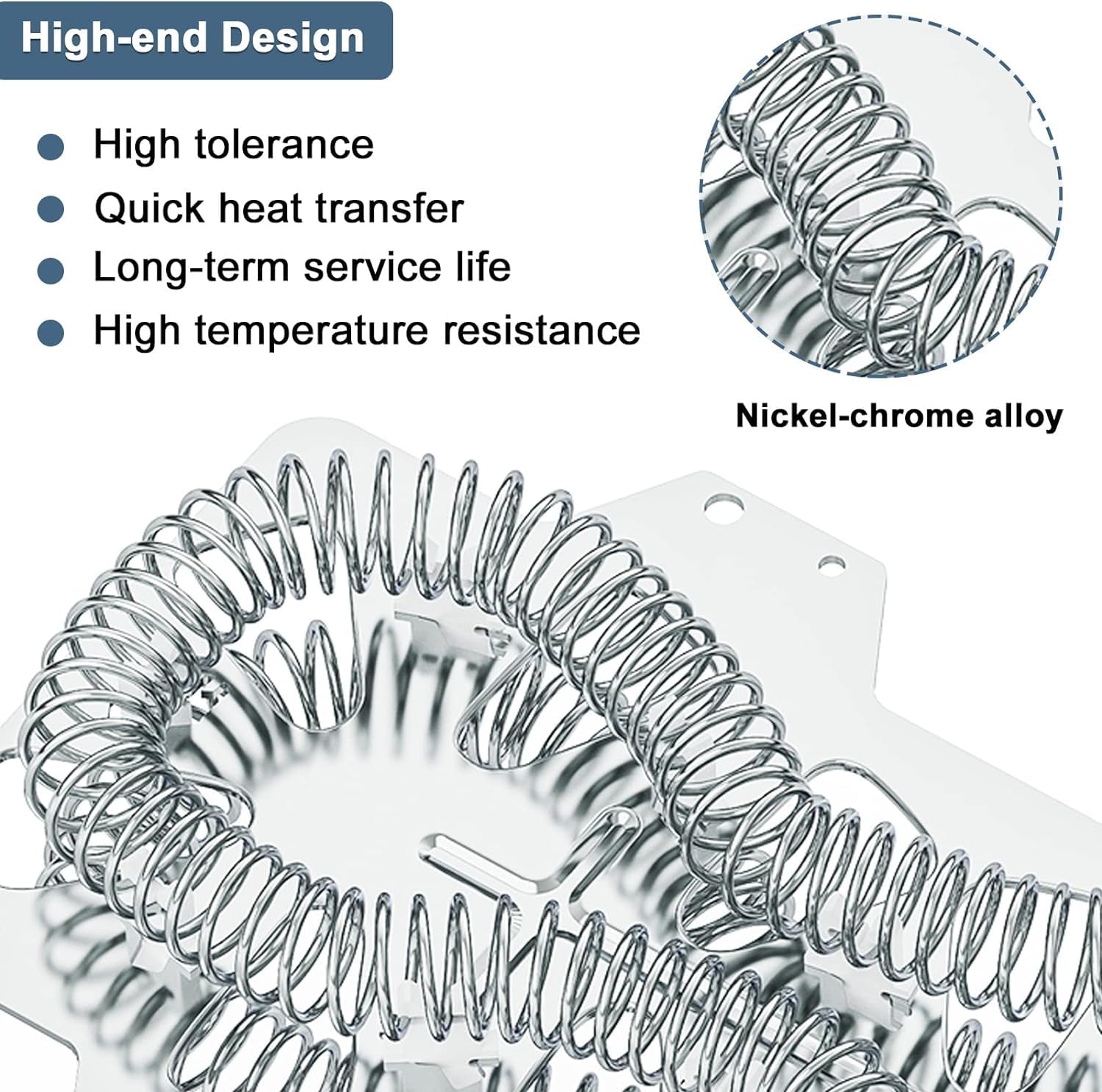 Compatible Dryer Heating Element for Samsung DV220AEW/XAA, Samsung DV328AEW/XAA-0001, Samsung DV337AEG/XAA-0000, Part Number 2068550 Dryers