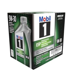 mobil 1 124044 esp formula engine oil 5w30 1 quart bottles set of 6