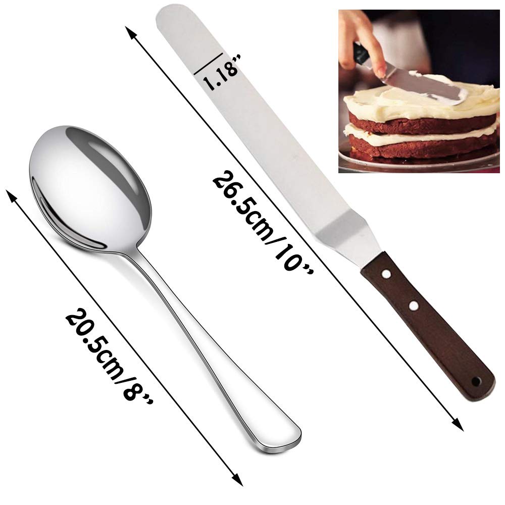 Set of 7 Culinary Specialty Tools, Professional Chef Plating Decorating Kit, Stainless Steel, TuNan Cooking Tweezers Precision Tong, Saucier Decorating Spoon, Serving Slotted Spoon, Cake Icing Spatula