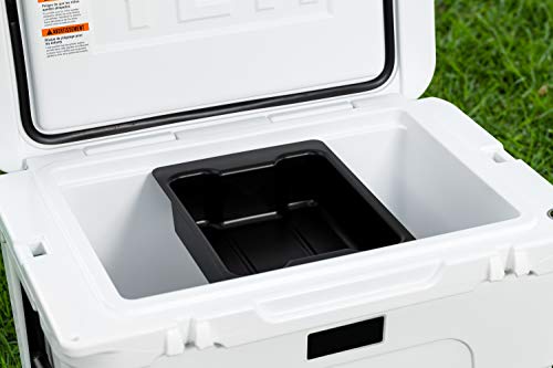 BEAST COOLER ACCESSORIES Solid Plastic Dry Goods Tray for Yeti Tundra Haul Cooler, Black, 12"