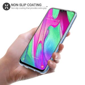 Olixar for Samsung Galaxy A40 Clear Case - Silicone Gel TPU Flexible - Ultra Thin - Slim Protection - Wireless Charging Compatible - Shockproof Phone Cover - Crystal Clear