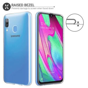 Olixar for Samsung Galaxy A40 Clear Case - Silicone Gel TPU Flexible - Ultra Thin - Slim Protection - Wireless Charging Compatible - Shockproof Phone Cover - Crystal Clear