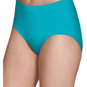 Fruit of the Loom Women's Underwear Breathable Panties (Regular & Plus Size), Low Rise Brief - Micro Mesh - 6 Count (Pack of 1)