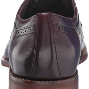 Stacy Adams Men's Dickinson Cap Toe Oxford, Burgundy, 9.5 M US