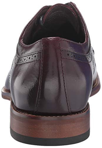 Stacy Adams Men's Dickinson Cap Toe Oxford, Burgundy, 9.5 M US