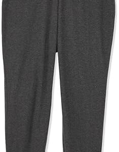 Amazon Essentials Women's Fleece Jogger Sweatpant (Available in Plus Size), Charcoal Heather, 5X