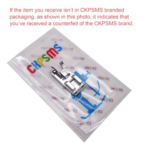 CKPSMS Brand -1PCS #KP-19010 Overlock Overcast Sewing Machine Presser Foot Fits for All Low Shank Snap-On Singer, Brother, Babylock, Janome, Kenmore, White, Juki, New Home, Simplicity, Elna and More