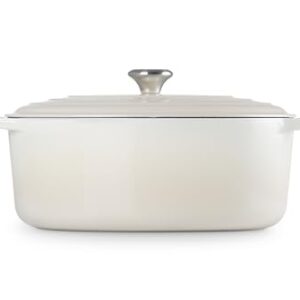 Le Creuset Enameled Cast Iron Signature Oval Dutch Oven, 9.5 qt., Meringue