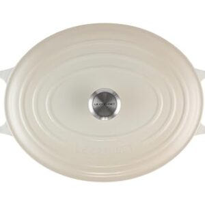 Le Creuset Enameled Cast Iron Signature Oval Dutch Oven, 9.5 qt., Meringue