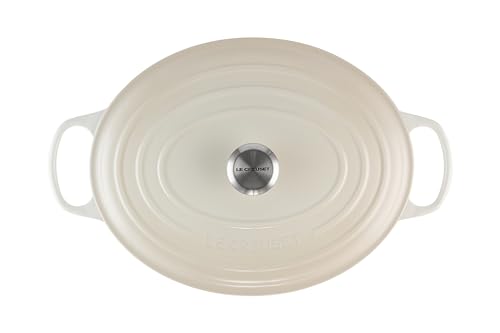 Le Creuset Enameled Cast Iron Signature Oval Dutch Oven, 9.5 qt., Meringue