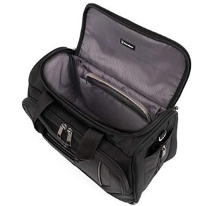 Travelpro Crew Versapack Underseat Carry-on Deluxe Travel Tote Bag, Men and Women, Jet Black, 17-Inch