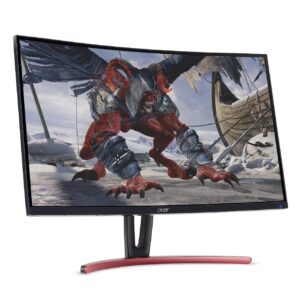 Acer ED273UR Pbidpx 27-inch Curved WQHD (2560 x 1440) 144Hz Gaming Monitor with AMD Radeon FreeSync Technology (Display Port, HDMI & DVI Ports)