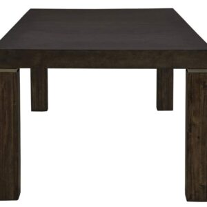 Signature Design by Ashley Hyndell Contemporary Dining Extension Table, Seats up to 8, Dark Brown