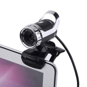 webcam 480p, clip on pc camera, built in microphone,12.0m pixels, 360° rotating for computer laptop desktop, plug and play for youtube video broadcasting, compatible with windows