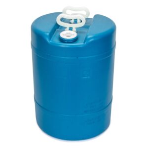 15 gallon emergency water storage barrel - 1 tank - preparedness supply - water tank drum container - portable, reusable, bpa free, food grade plastic