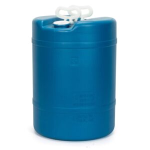 15 Gallon Emergency Water Storage Barrel - 1 Tank - Preparedness Supply - Water Tank Drum Container - Portable, Reusable, BPA Free, Food Grade Plastic