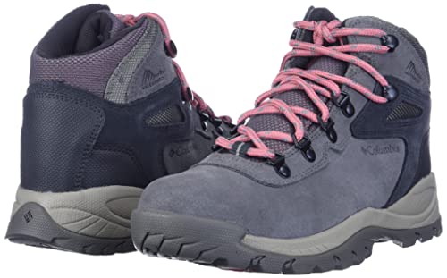 Columbia Women's Newton Ridge Plus Waterproof Amped, Stratus/Canyon Rose, 8.5