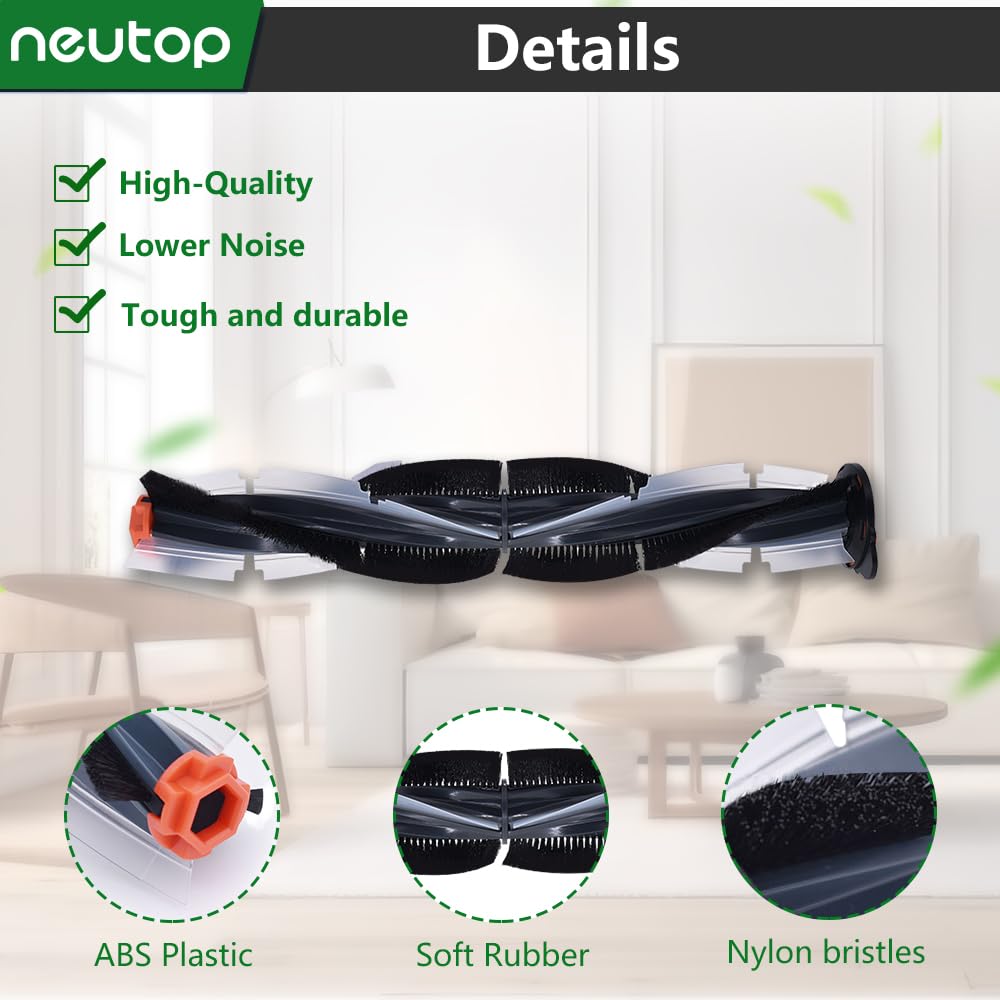 neutop Replacement Brush Compatible with Neato Botvac Connected Series D10 D9 D8 D3 D4 D5 D6 D7 and Botvac D Series D75 D80 D85 Robot Vacuum Parts Accessories.