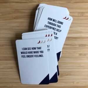 Q Cards: Questions for Great Coaching, Conversation Starters, Coaching Cards, Goal Setting, Ice Breakers by Little Leaps Press