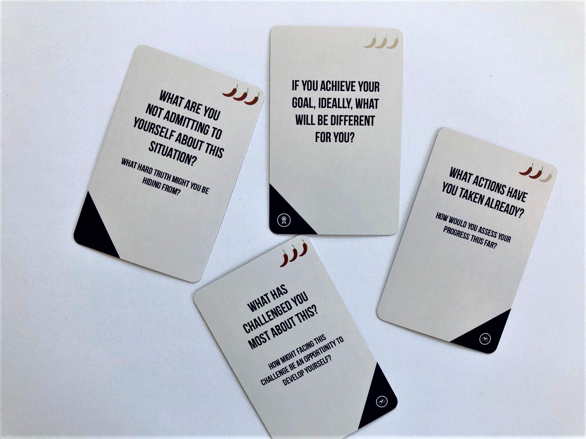 Q Cards: Questions for Great Coaching, Conversation Starters, Coaching Cards, Goal Setting, Ice Breakers by Little Leaps Press