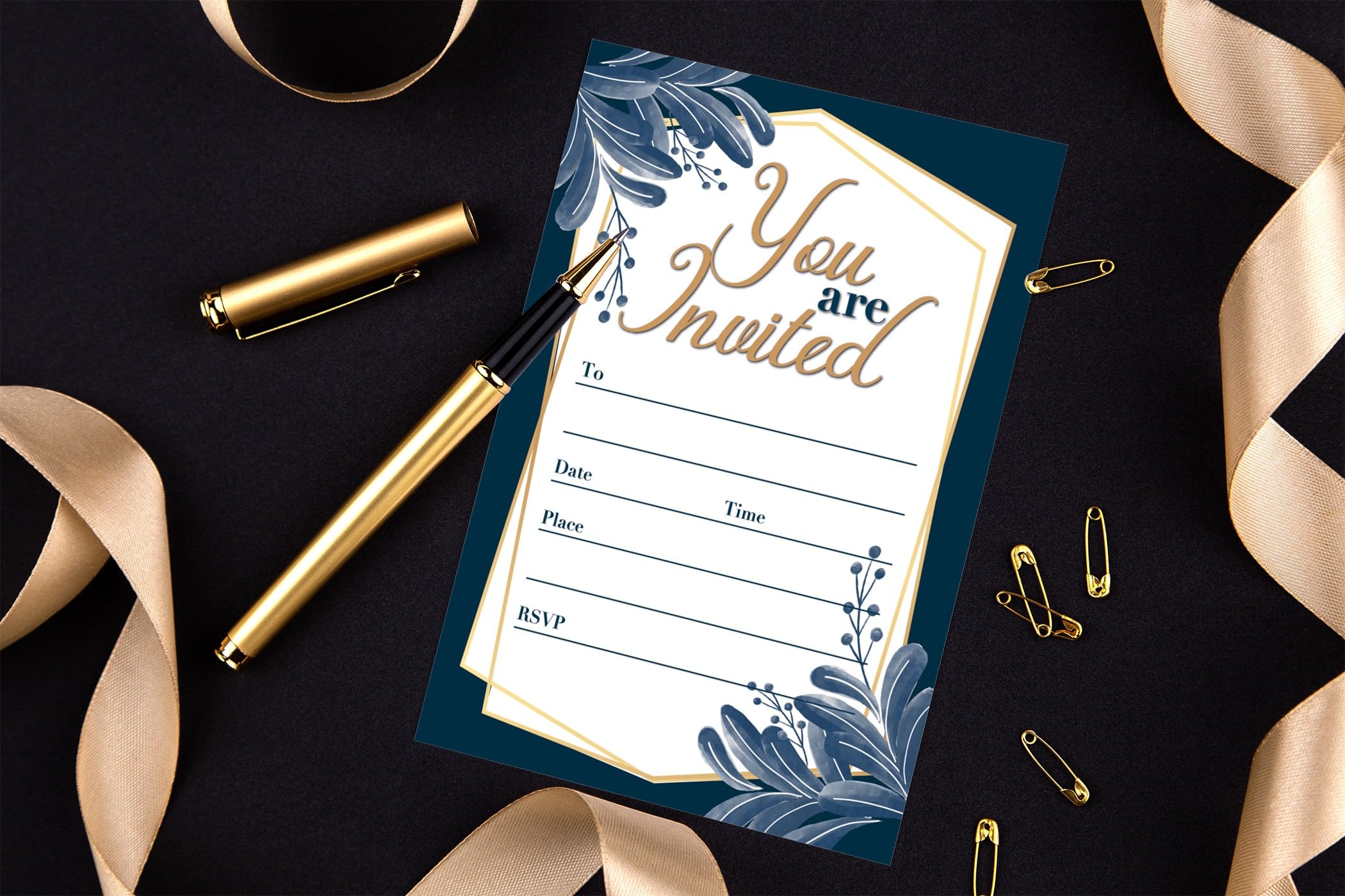 Stonehouse Collection | You Are Invited Formal Fill-in Party Invitations With Envelopes | 25 Invites & Envelopes | Wedding, Baby Shower, Rehearsal Dinner, Birthday Party (Formal Your Invited)