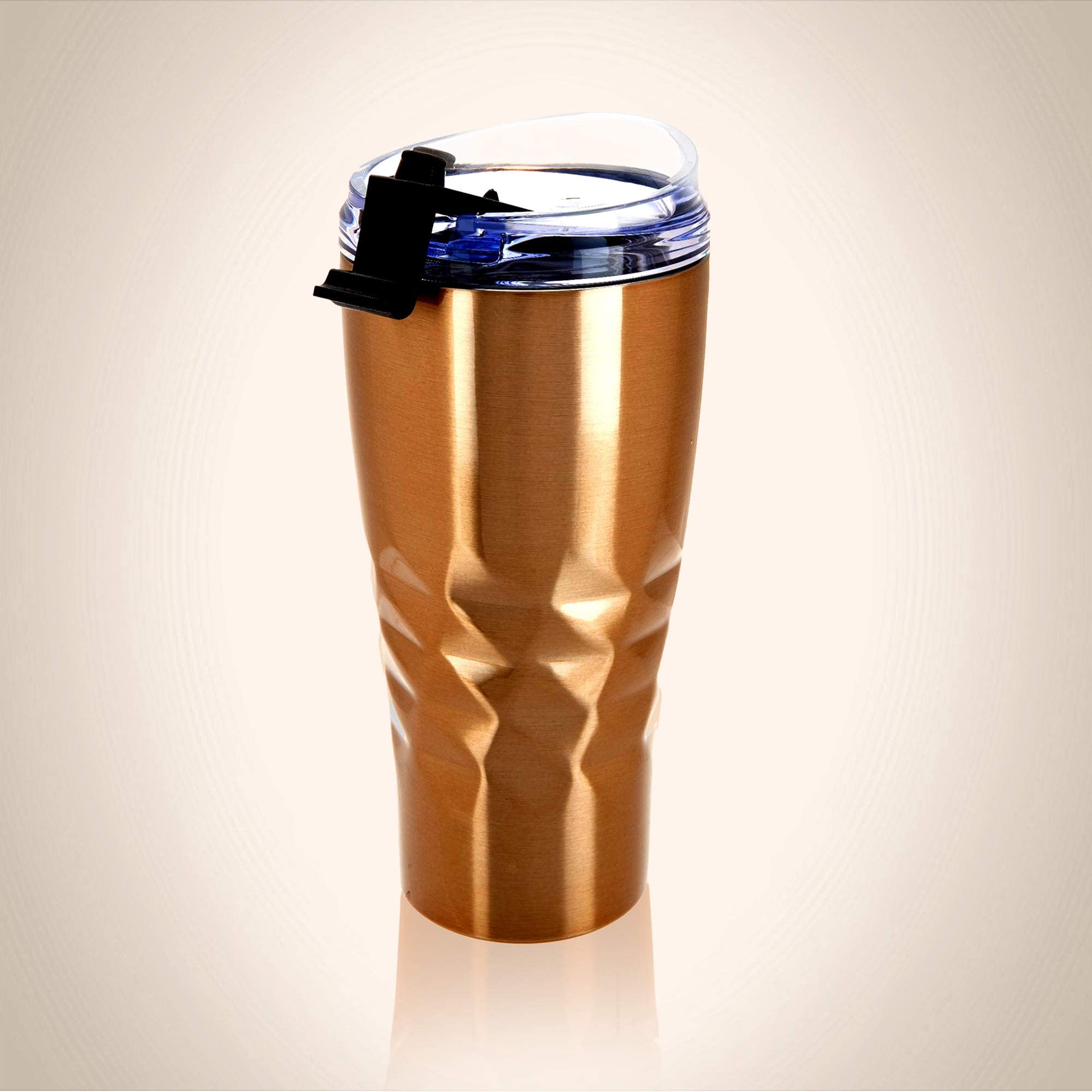 Primula Peak Hot or Cold Tumbler - Triple Layer Copper Technology Vacuum Sealed - With Matching Color Gift Box, 20 Ounce, Copper