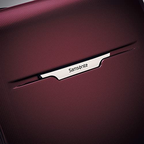 Samsonite Winfield 3 DLX Hardside Expandable Luggage with Spinners, Burgundy, Checked-Large 28-Inch