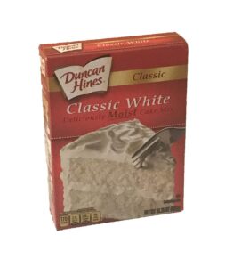 duncan hines classic white cake mix (2 pack), 15.25oz