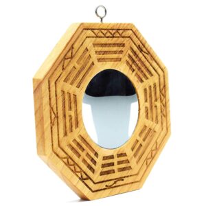 better us Chinese Feng Shui Wood Bagua Mirror Fengshui ba gua Mirrors 6 Inch (Convex)