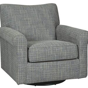 Signature Design by Ashley Renley 360-Degree Swivel Glider Nursery Accent Chair, Gray