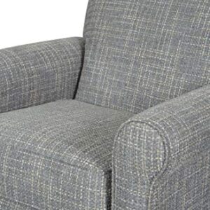 Signature Design by Ashley Renley 360-Degree Swivel Glider Nursery Accent Chair, Gray