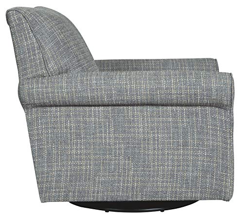 Signature Design by Ashley Renley 360-Degree Swivel Glider Nursery Accent Chair, Gray