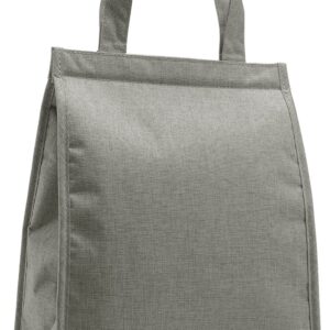 CCidea Lunch Bag for Women Men,Simple Insulated Lunch Box,Reusable Lunch Boxes for Office Work Travel(Grey with Velcro)